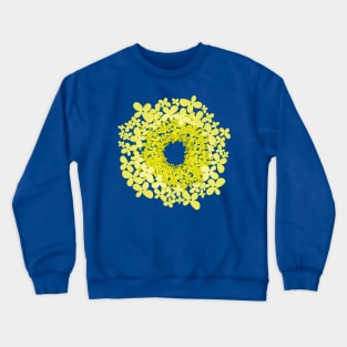 Floral pattern of small yellow flowers Crewneck Sweatshirt